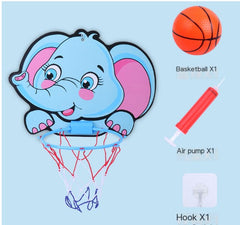 Wall-Mounted Indoor Basketball Hoop for Kids