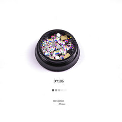 NYC Style Mixed Nail Art Rhinestones and Decorations