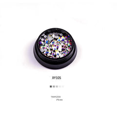 NYC Style Mixed Nail Art Rhinestones and Decorations