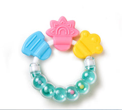 Baby Rattle Teether Silicone Chew Toys for Infants