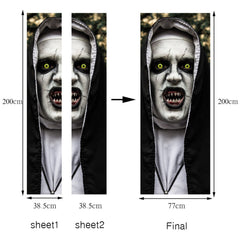 Halloween Scary Nun Ghost Stickers (Set of 3)