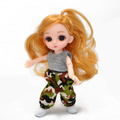 16-17cm Casual Dress Set for 6-inch Doll with Joints