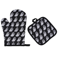 Halloween Pattern Insulated Microwave Oven Gloves