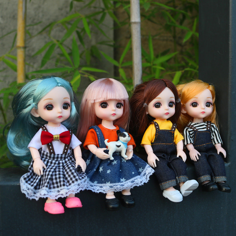 16-17cm Casual Dress Set for 6-inch Doll with Joints