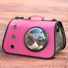 Foldable Cat Backpack with Breathable Mesh Design