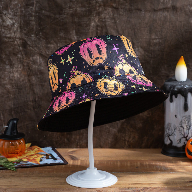 Reversible Fisherman Hat with Halloween Designs