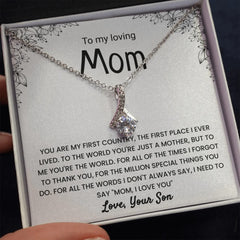 Elegant Zircon Herringbone Pendant