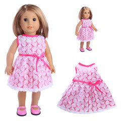 18-Inch American Girl Doll with Clothing and Skirts