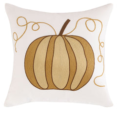 Pumpkin Embroidered Halloween Pillow Cover