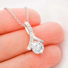Elegant Zircon Herringbone Pendant
