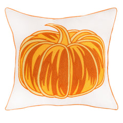 Pumpkin Embroidered Halloween Pillow Cover