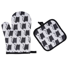 Halloween Pattern Insulated Microwave Oven Gloves