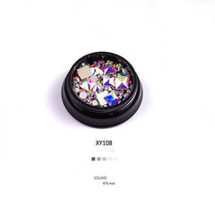 NYC Style Mixed Nail Art Rhinestones and Decorations