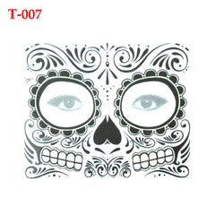 Waterproof Halloween Face Tattoo Stickers for Parties